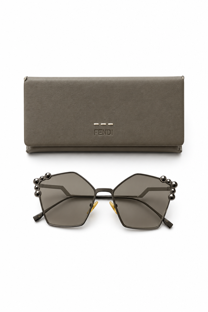 Fendi Black Tone Gradient 0261/S Studded Sunglasses