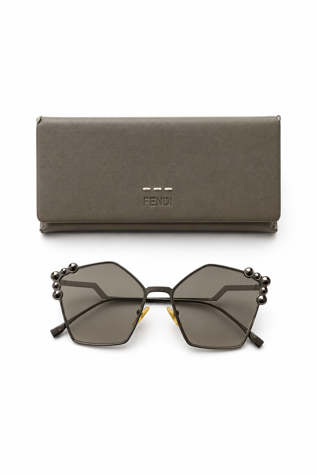 Fendi Black Tone Gradient 0261/S Studded Sunglasses – Kuro Fendi Black Tone Gradient 0261/S Studded Sunglasses – Kuro