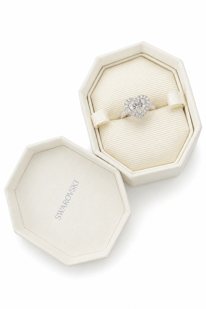 Swarovski Sparkling Cocktail Heart Ring