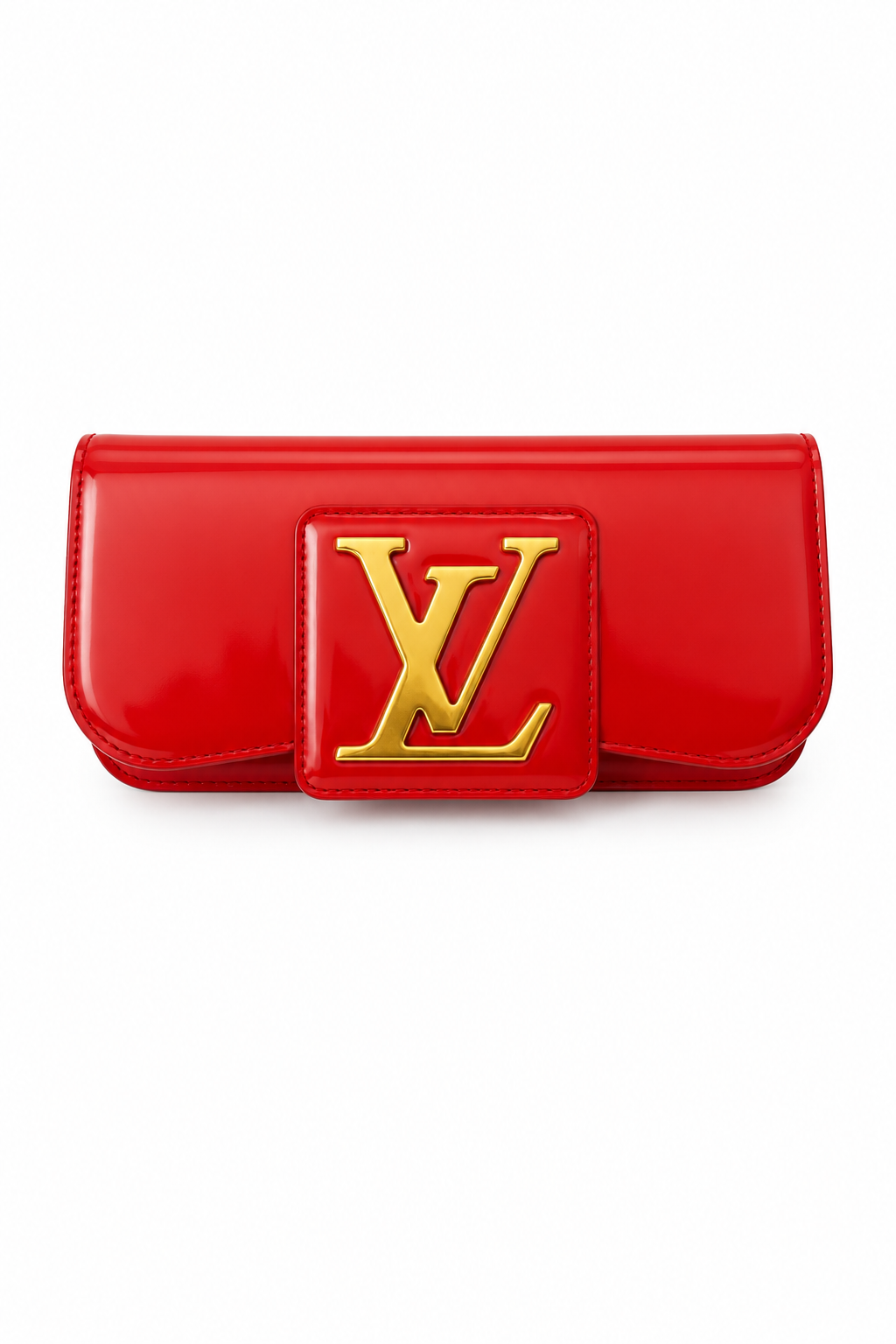 Louis Vuitton Rouge Grenadine Vernis Sobe Clutch