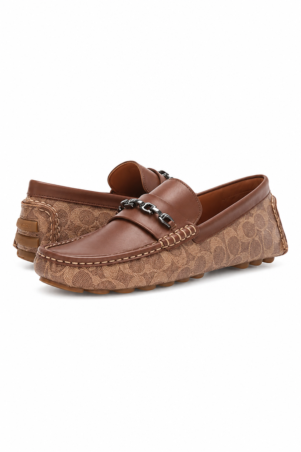 Coach Mott Signature Driver Loafers Size 40
