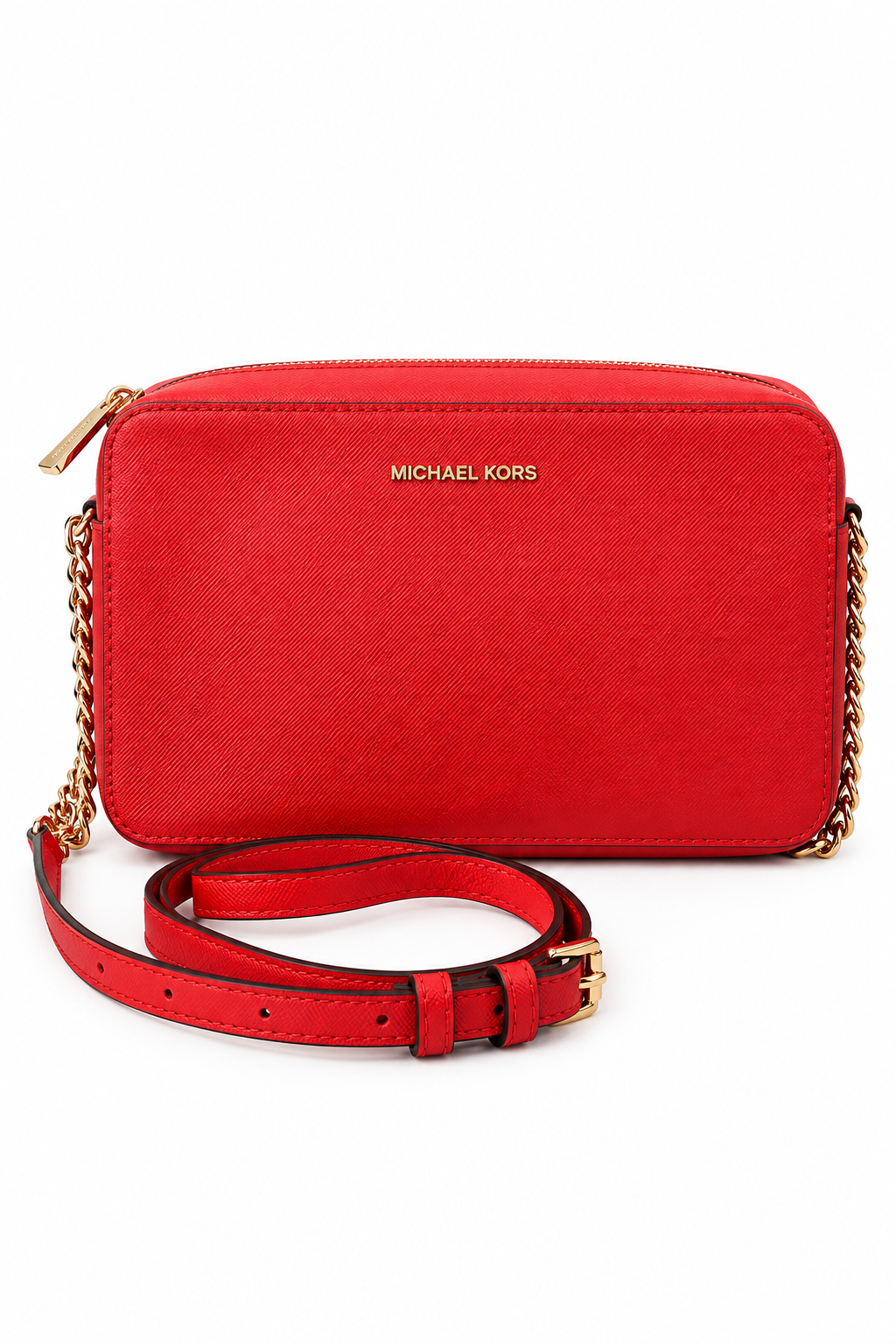 Michael Kors Jet Set Saffiano Leather Crossbody Bag