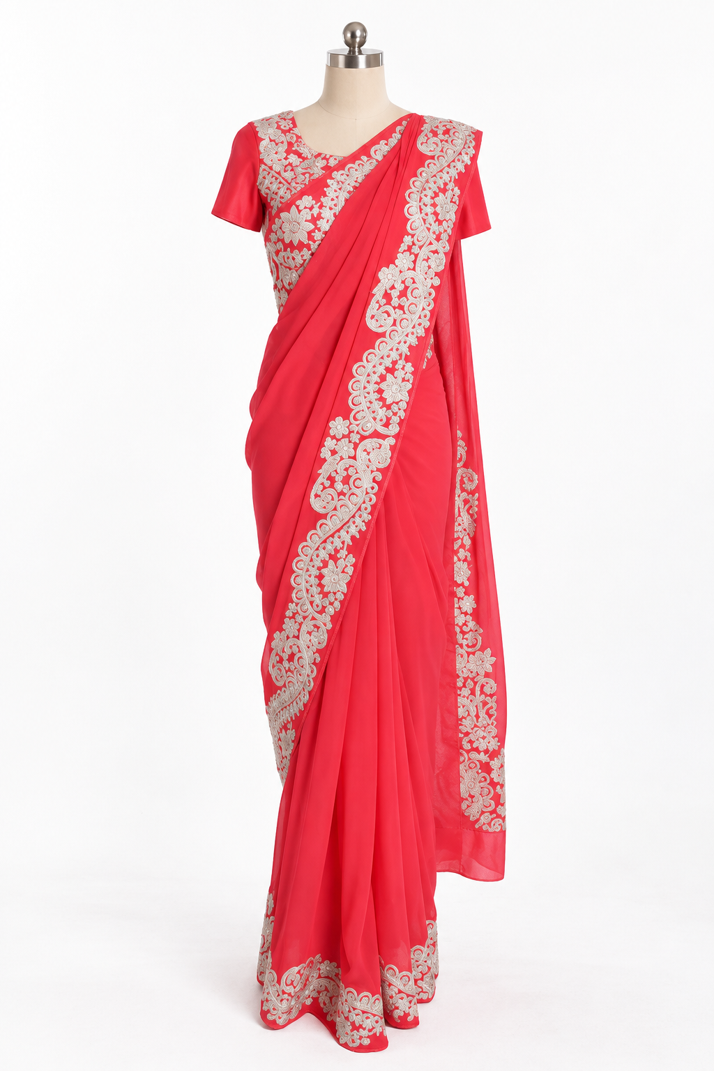 Pankaj & Nidhi Embroidered Saree Set