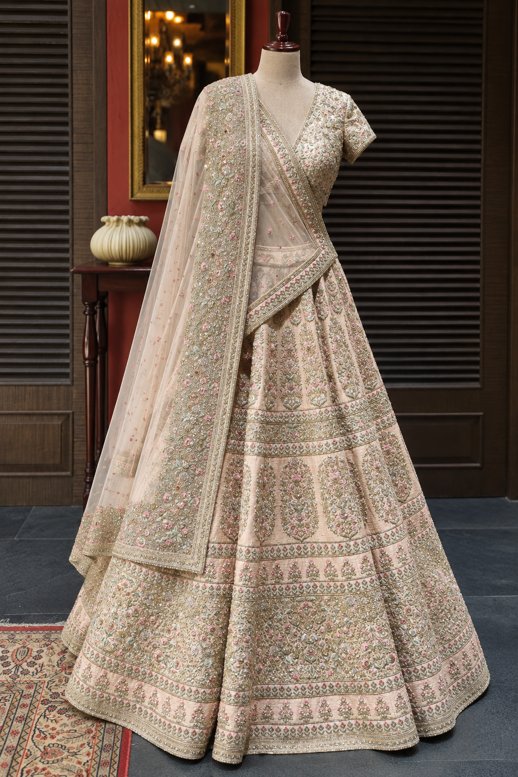 Sabyasachi Embroidered Bridal Lehenga