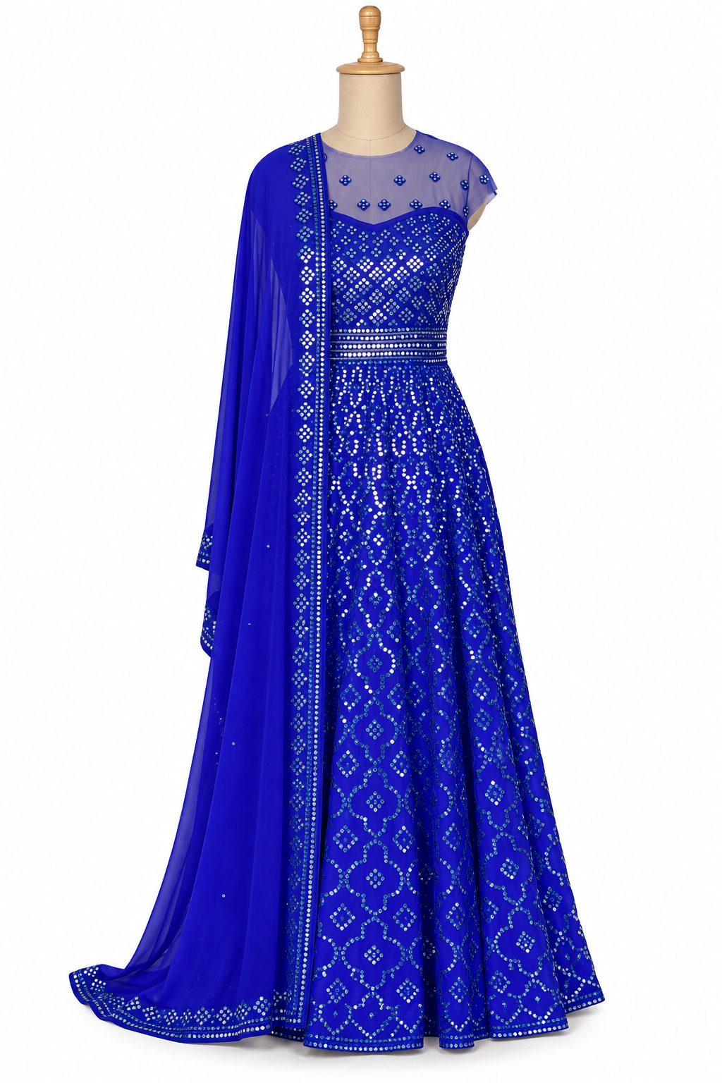 Abu Jani Sandeep Khosla Embellished Anarkali Set