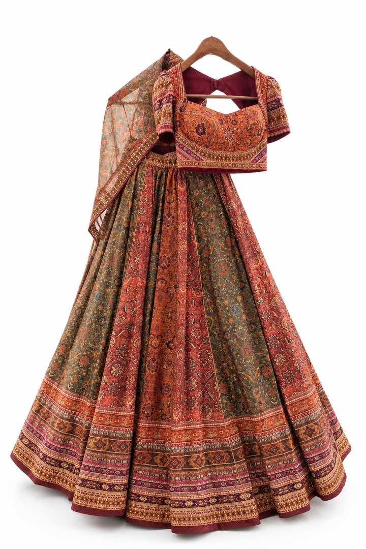 Tarun Tahiliani Printed Lehenga Set