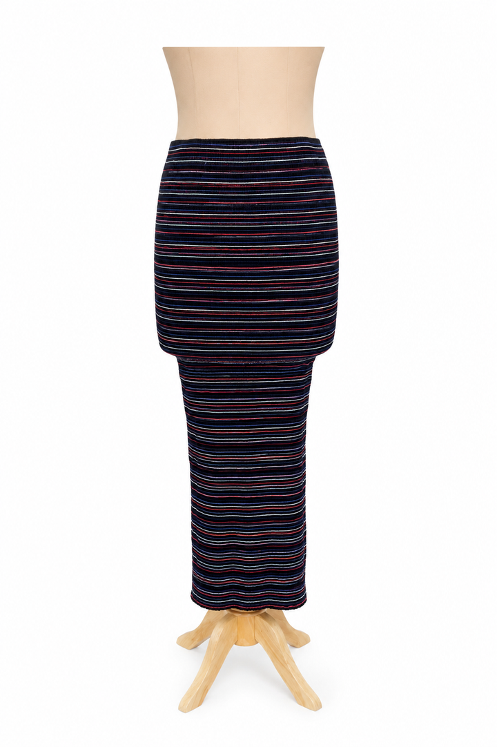 Saaksha & Kinni Striped Knit Skirt