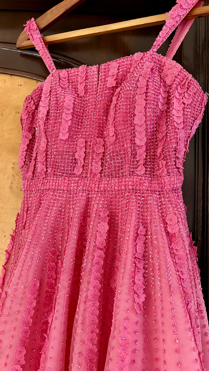 Sunaina Khera Pink Embellished Dress