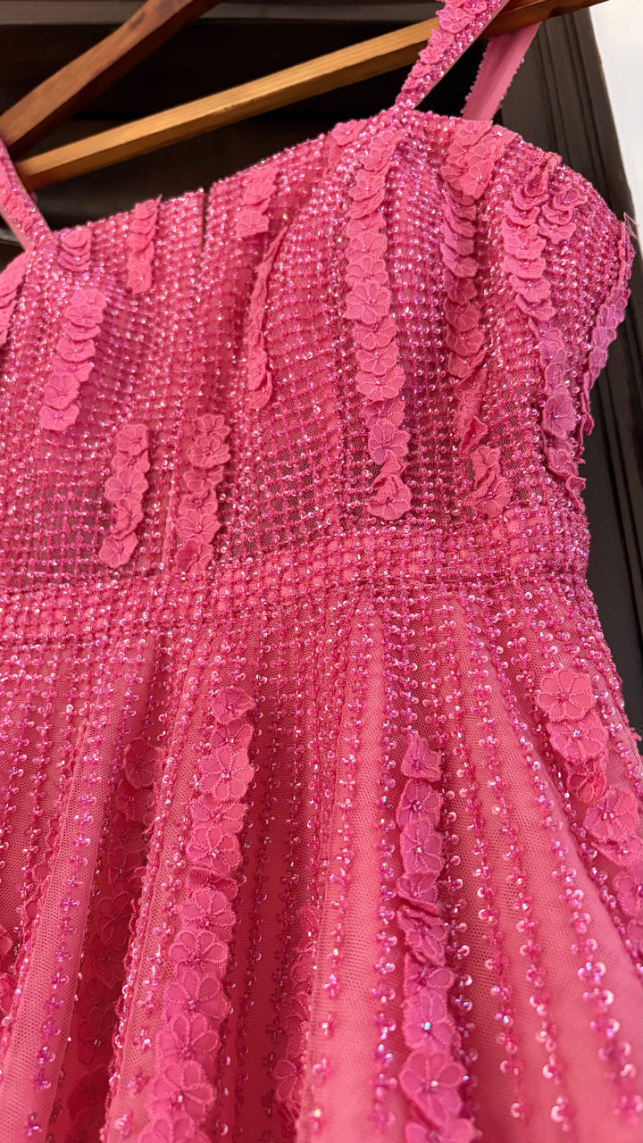 Sunaina Khera Pink Embellished Dress