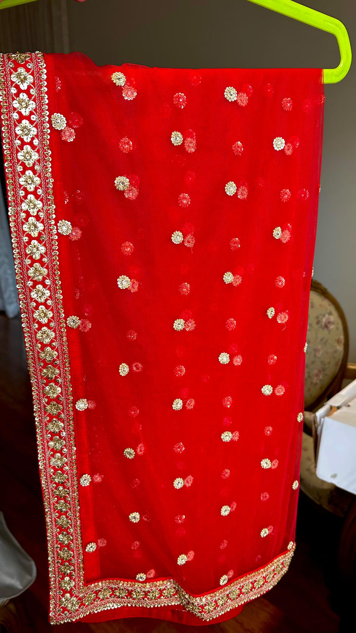 Sabyasachi Red Rang Mahal Lehenga Set