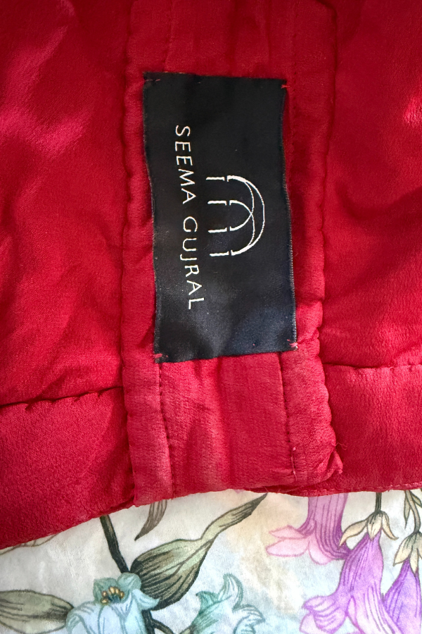 Seema Gujral Red Embroidered Bridal Lehenga Set