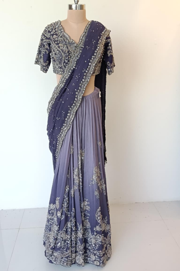 Dolly J Embellished Saree Set