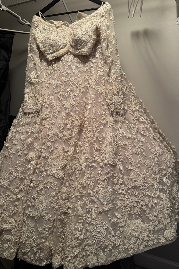 Seema Gujral Pearl Embroidered Lehenga Set