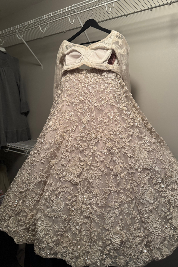 Seema Gujral Pearl Embroidered Lehenga Set