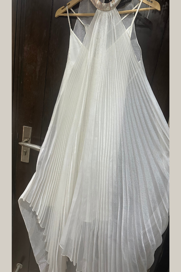 Amit Aggarwal Pleated Halter Dress