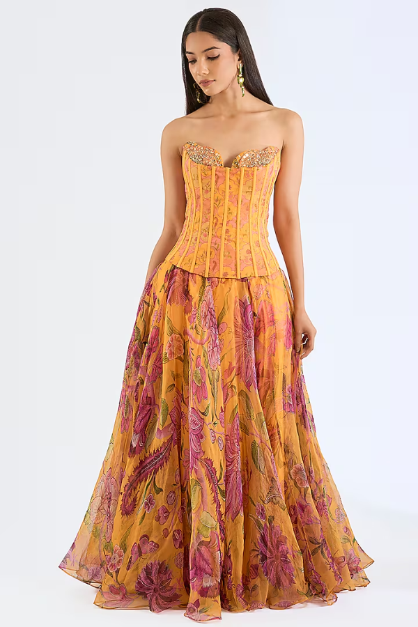 Mahima Mahajan Embroidered Corset Gown