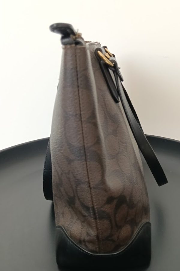 Coach Signature Coated Canvas Shopper Tote