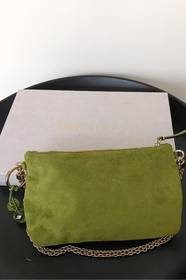 Jimmy Choo callie mini match suede bag