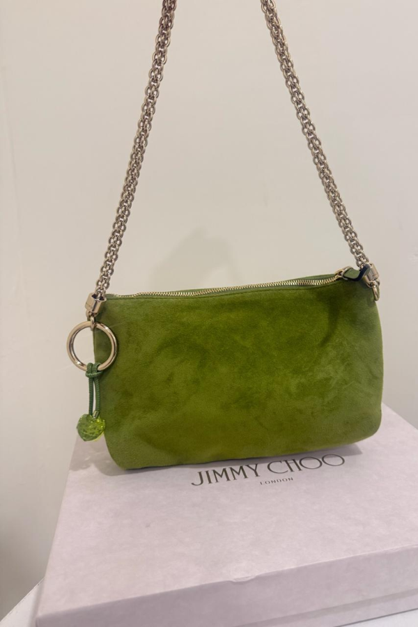 Jimmy Choo callie mini match suede bag