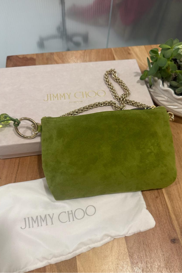 Jimmy Choo callie mini match suede bag