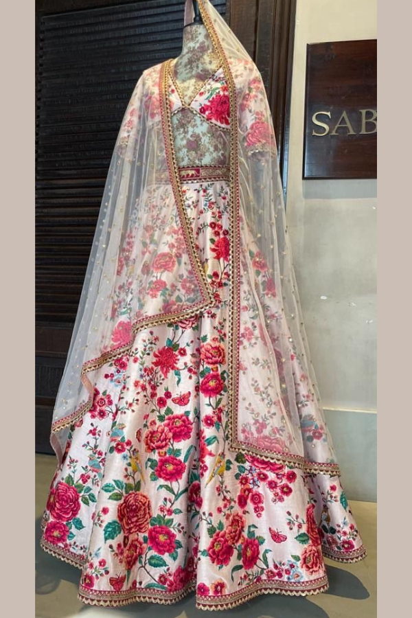 Sabyasachi Floral Embroidered Lehenga