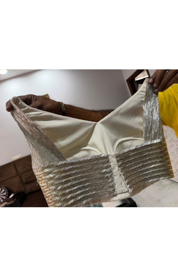 Amit Aggarwal Gold Sculpted Lehenga Set