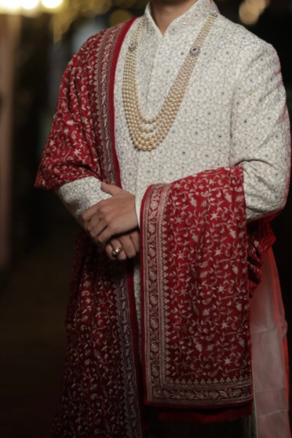 Tasva x Tarun Tahiliani Embroidered Sherwani Set