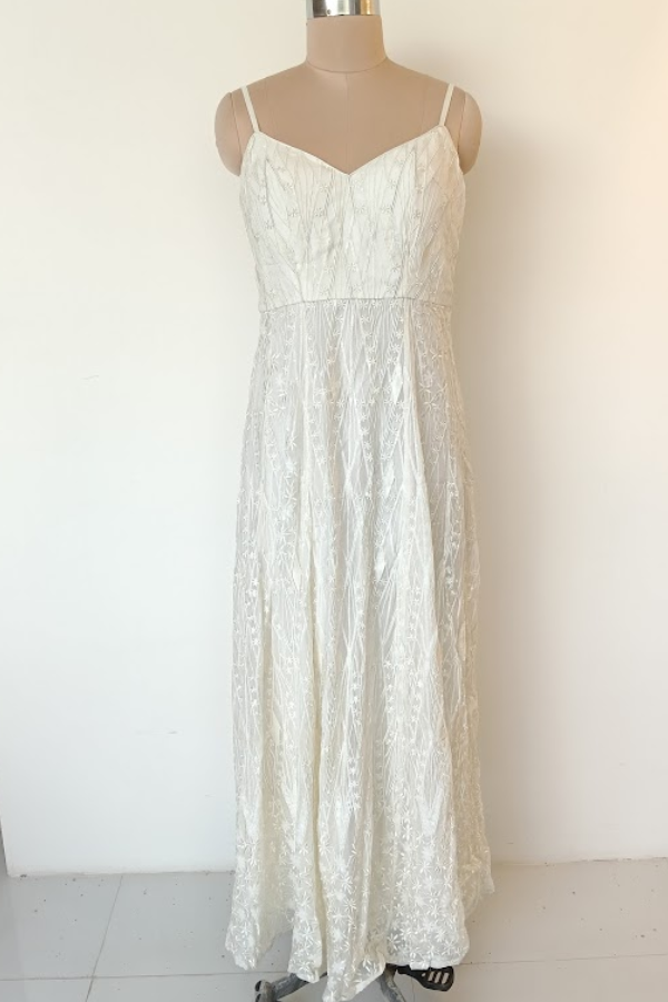 Anita Dongre Ethereal Spaghetti-Strap Gown