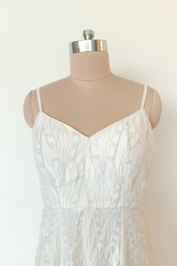 Anita Dongre Ethereal Spaghetti-Strap Gown