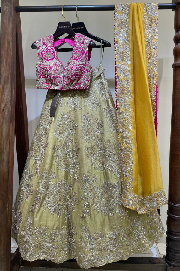 Mrunalini Rao Embellished Lehenga Set