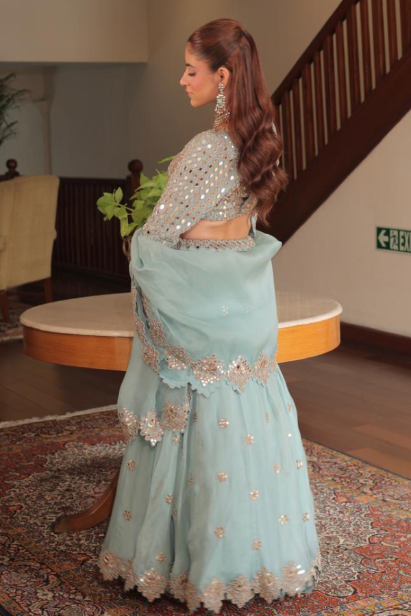 Baby blue Lehenga set
