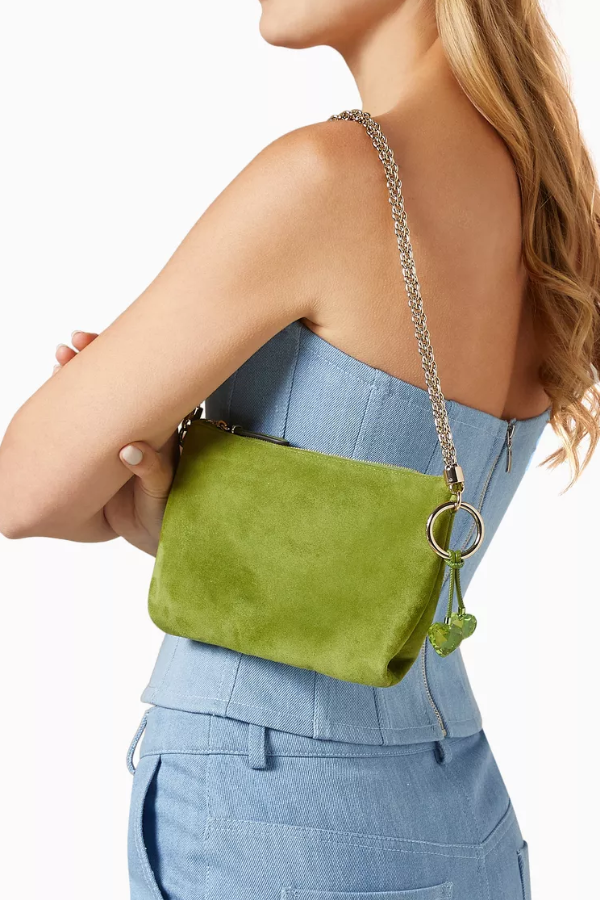 Jimmy Choo callie mini match suede bag