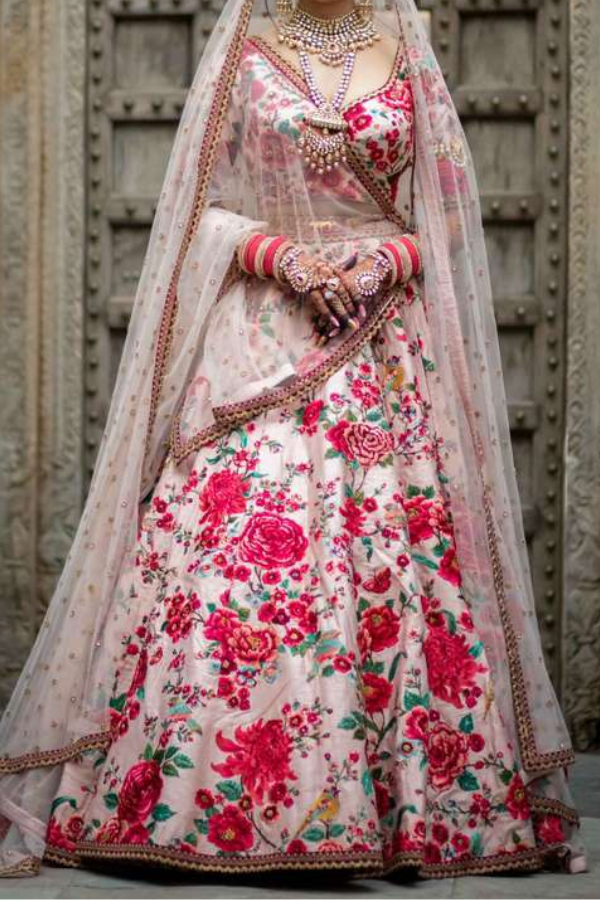 Sabyasachi Floral Embroidered Lehenga