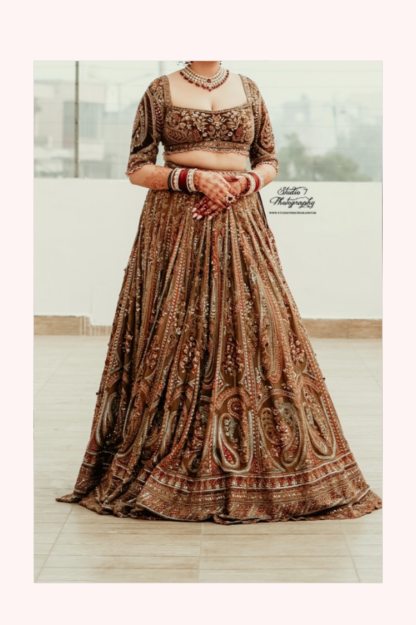 Payal Keyal Embroidered Bridal Lehenga Set