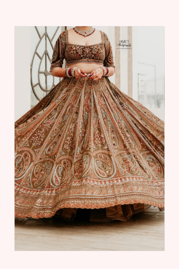 Payal Keyal Embroidered Bridal Lehenga Set