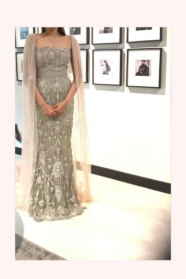 Shantanu & Nikhil Embellished Evening Gown