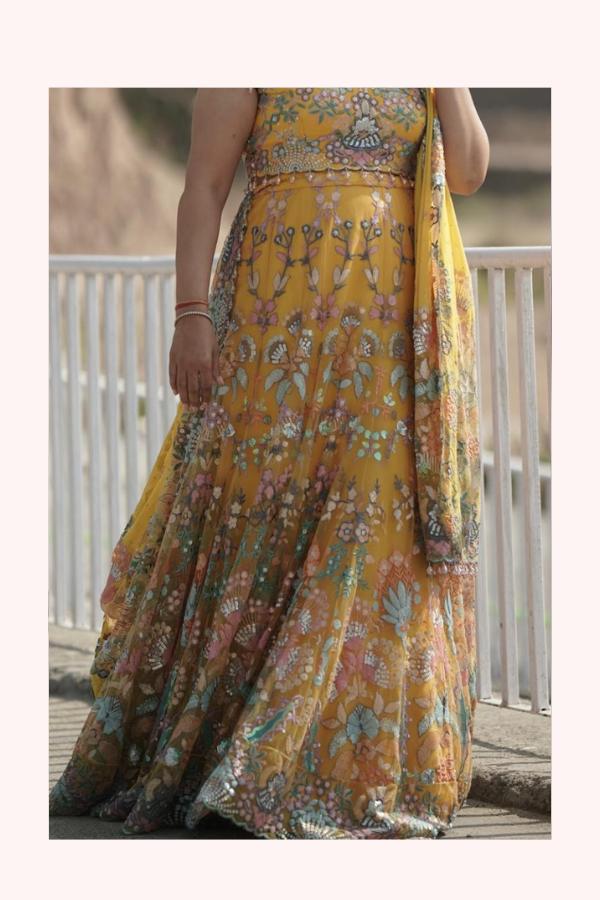 Rabani & Rakha Embroidered Lehenga Set
