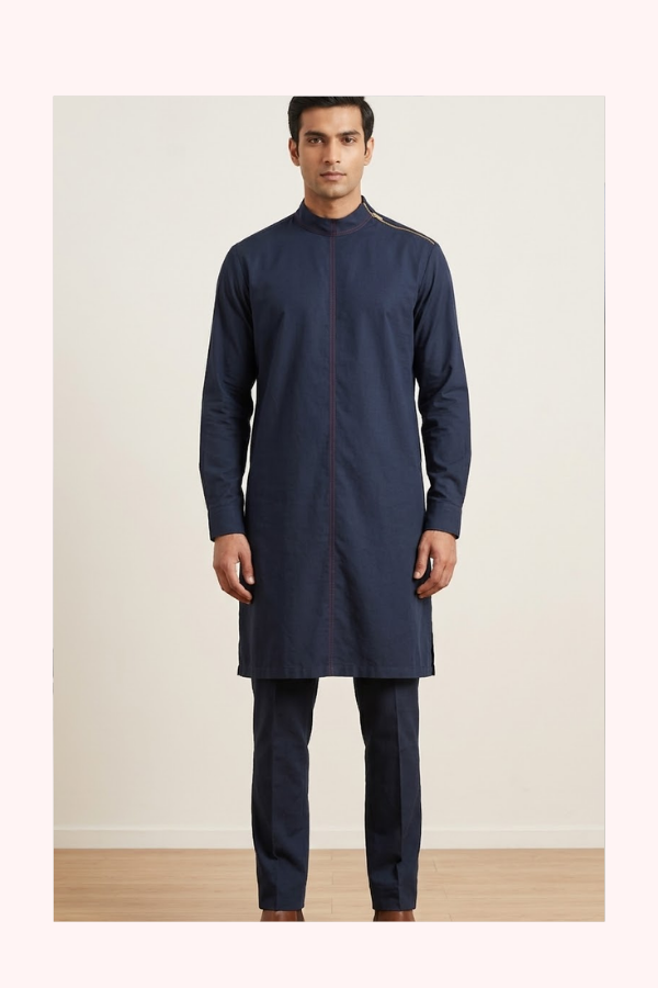 Shantanu & Nikhil Blue Kurta Set