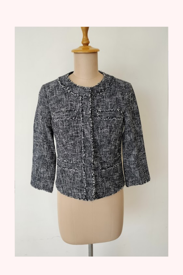 Michael Kors Cropped Tweed Jacket