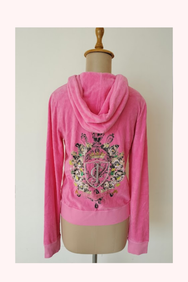【Juicy Couture】 Juicy Couture Pink Zip-Up Hoodie – Kuro
