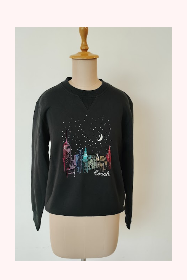 Coach New York Skyline Graphic Sweatshirt