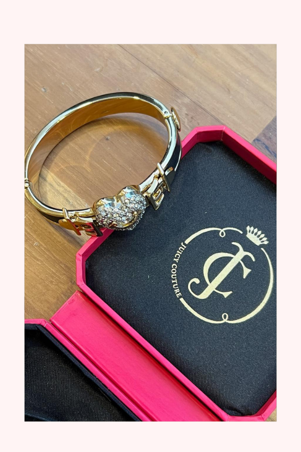 Juicy Couture Heart Hinged Bangle