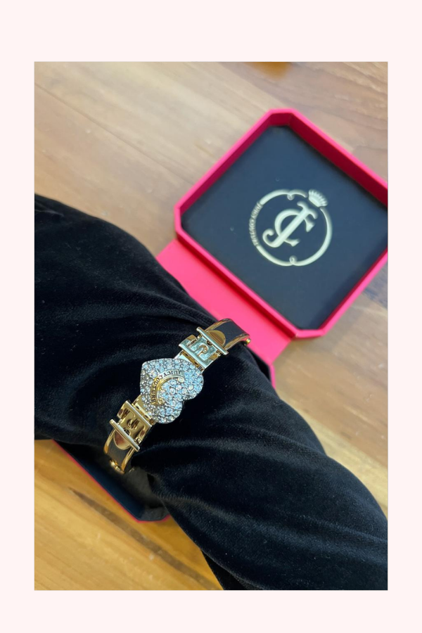 Juicy Couture Heart Hinged Bangle