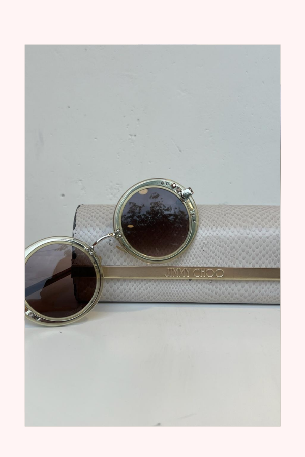 Jimmy Choo JIM-GEM Round Women's Sunglasses