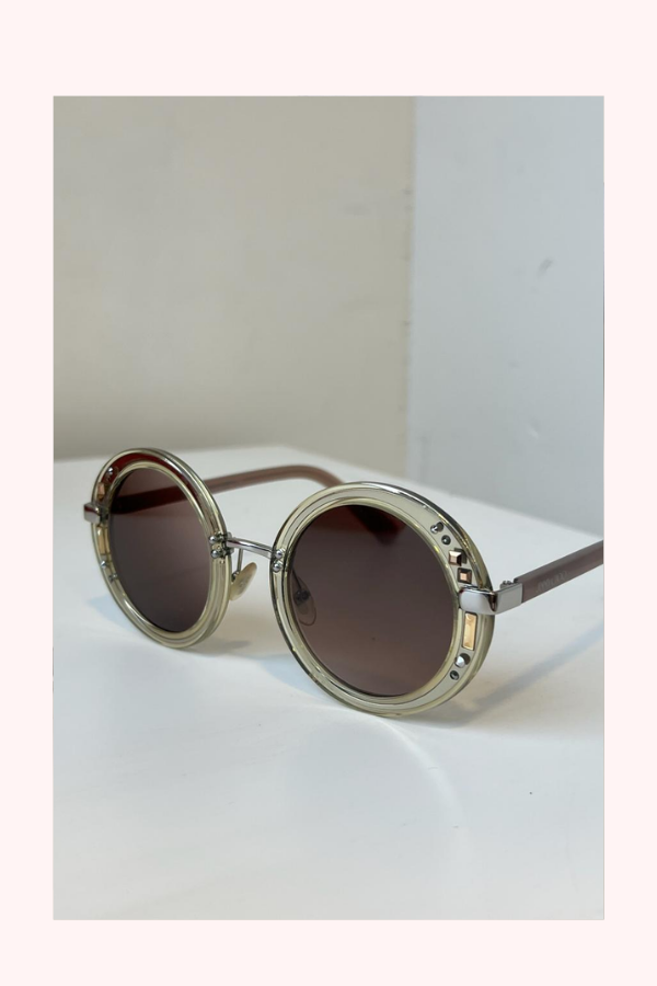 Jimmy Choo JIM-GEM Round Women's Sunglasses