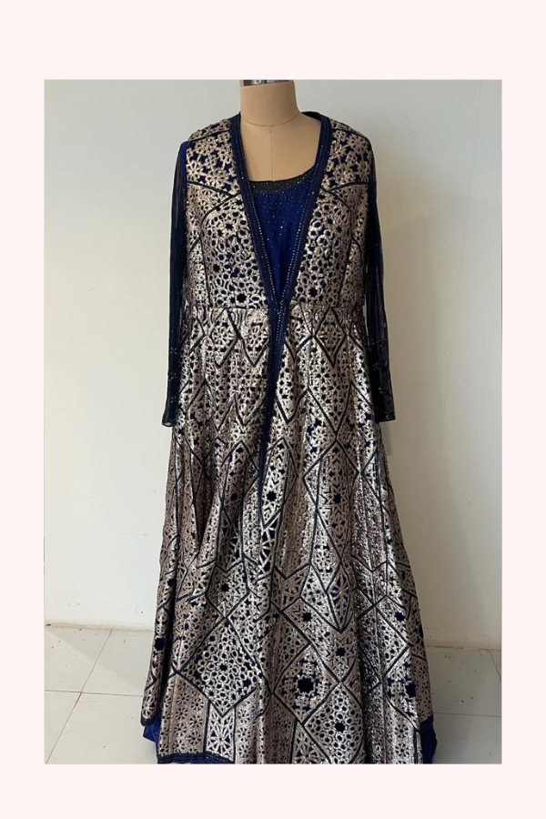 Tarun Tahiliani Embellished Gown- Jacket Set