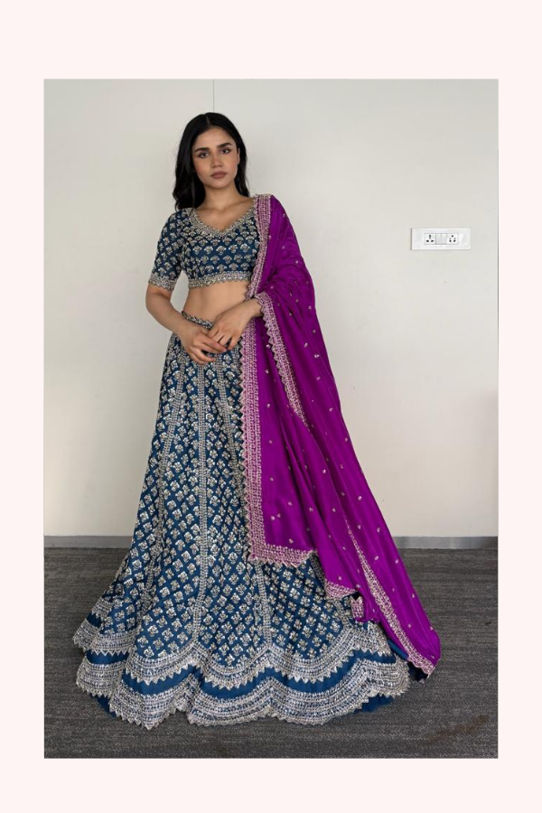Anushree Reddy Embroidered Lehenga Set