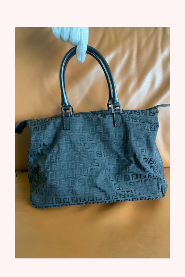 Fendi FF Zucca Monogram Vintage Canvas Handbag