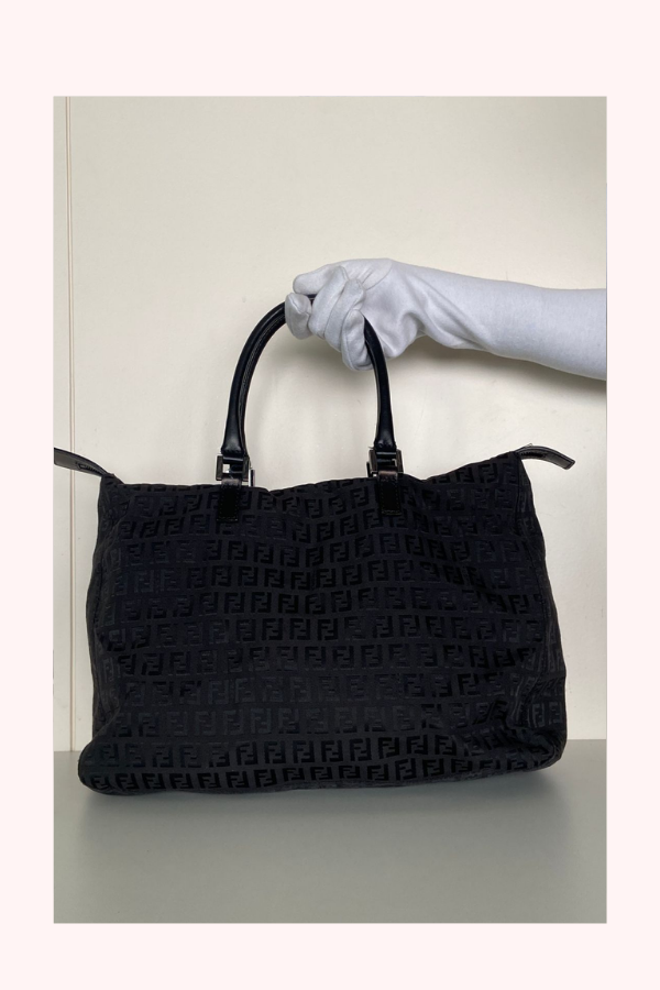 Fendi FF Zucca Monogram Vintage Canvas Handbag