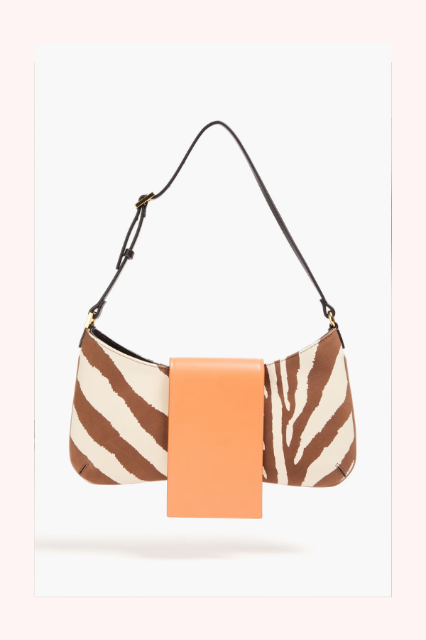 Jacquemus Le Bisou zebra-print leather shoulder bag